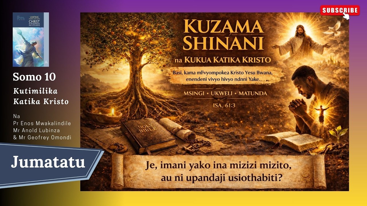 Kuzama Shinani, na Kukua Katika Kristo (Wakolosai 2:6) | 02 March 2026