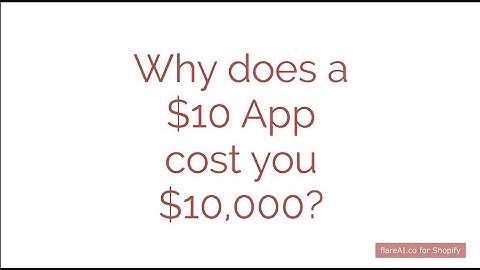 flareAI for Shopify : Why does a $10 App cost you $10,000?