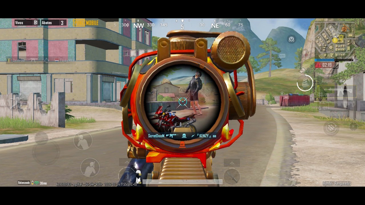 Gameplay of clearing land with Crimson Skyblade M4 🔥🔥