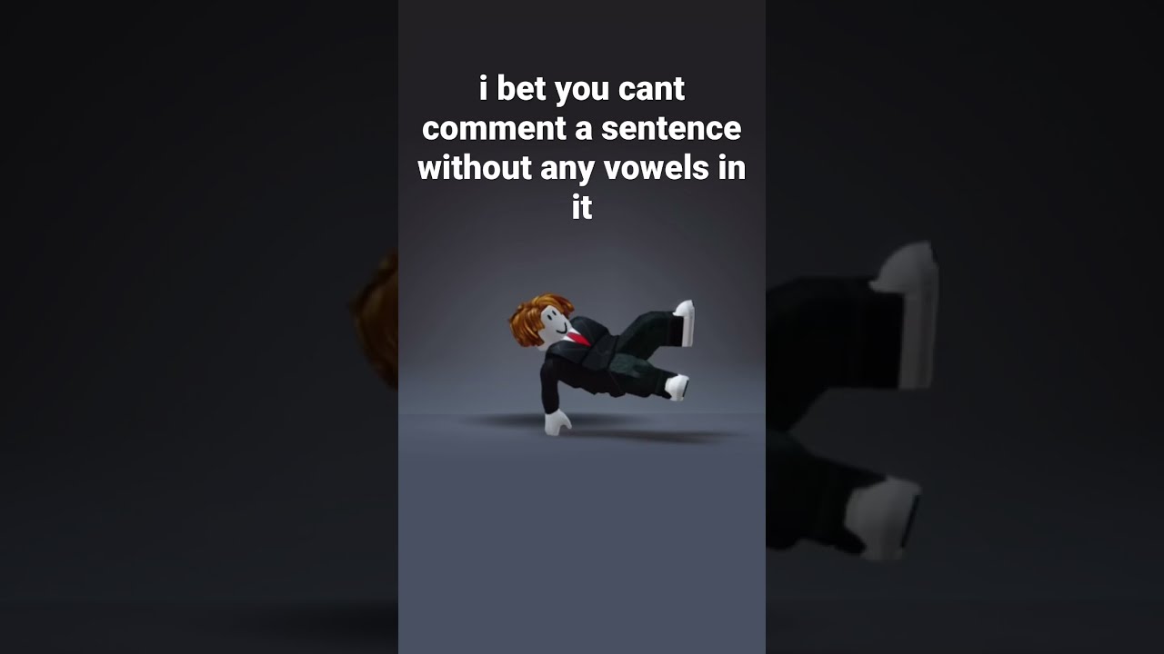 I Bet You Cant Comment A Sentence Without Vowels YouTube I Bet You Cant Comment A Sentence Without Vowels YouTube