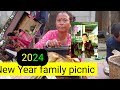 New year 2024 family picnic party