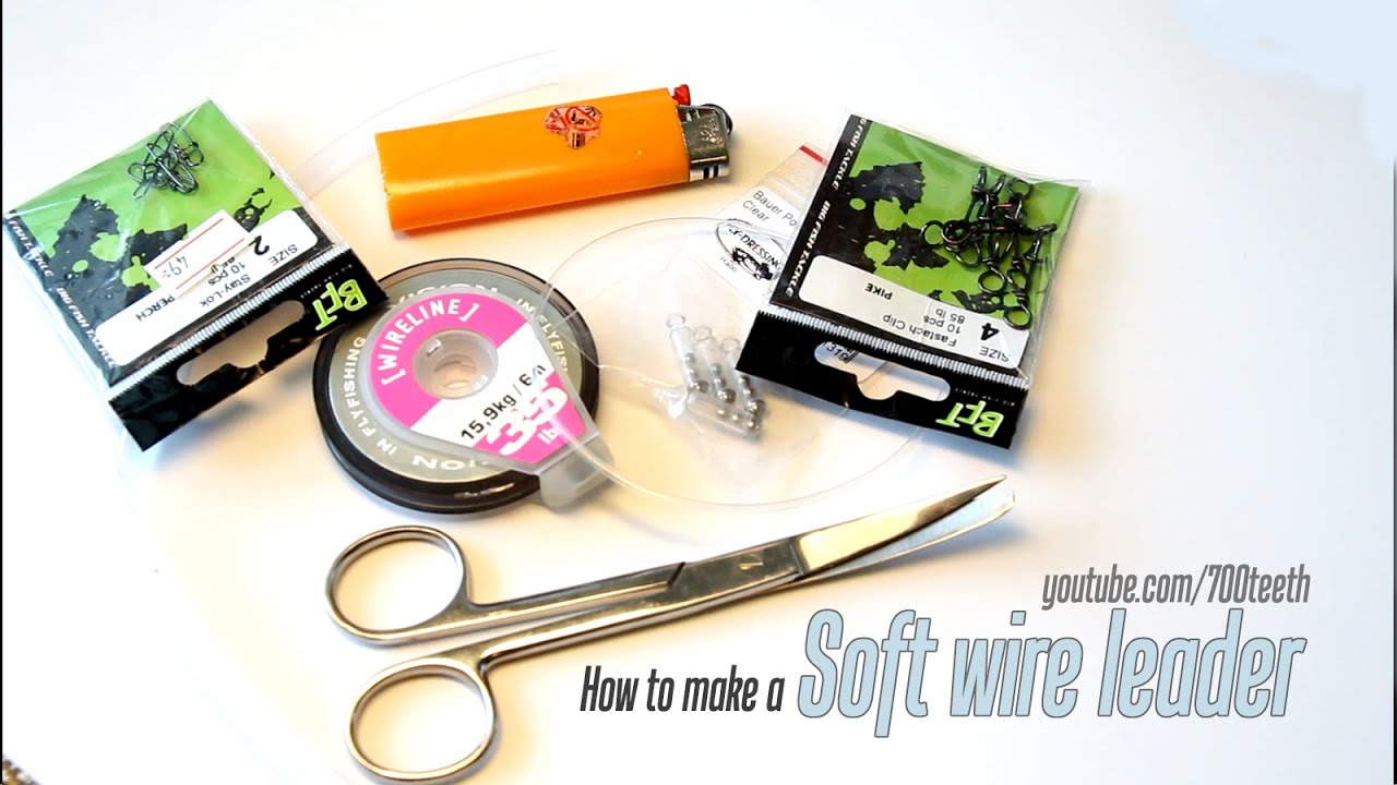 How to make a soft wire leader for pike fly fishing [HD] 