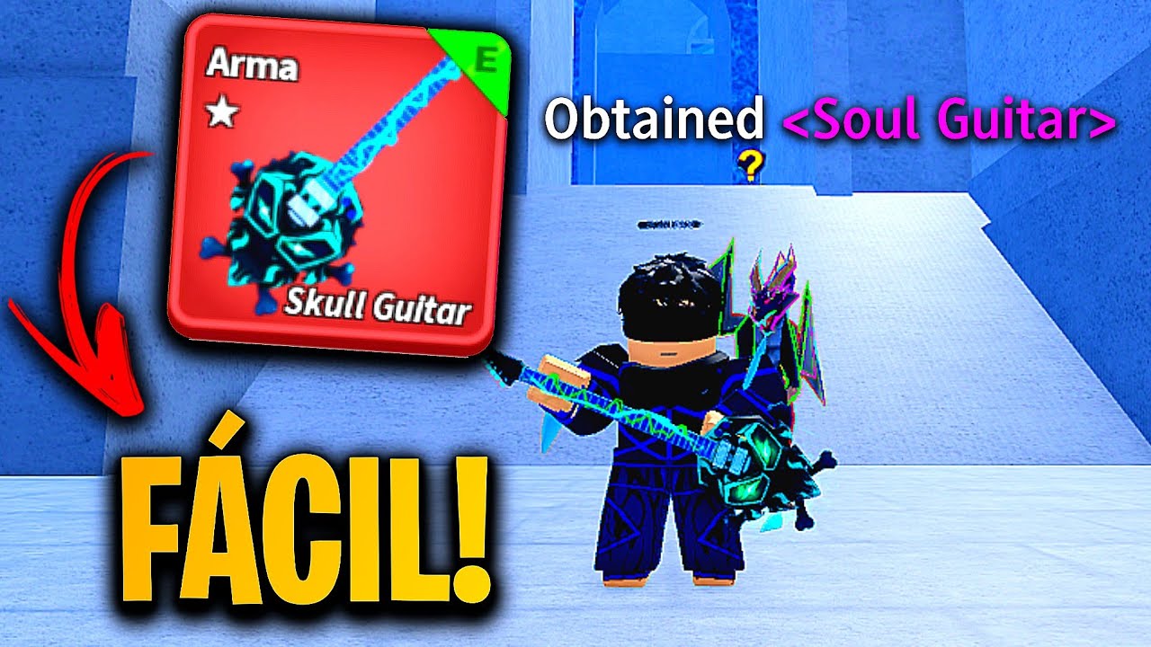 Como Pegar a Skull Guitar FÁCIL no Blox Fruits!
