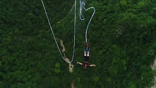 260 meter Freestyle bungee challenge from the highest foot bridgge