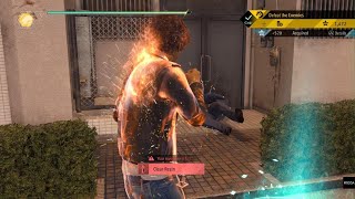 Yagami uses Boxing Fighting style and Heat Move Lost Judgment PS5