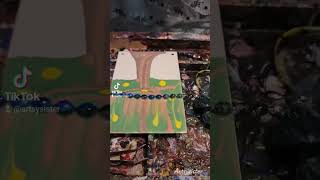 Mesmerizing Green Pouring Nature: Abstract Art Magic #pouring #abstract #art #green