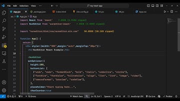 Build a React.js Suneditor WYSIWYG Rich Text & HTML Editor With Live Preview in Browser Using JSX