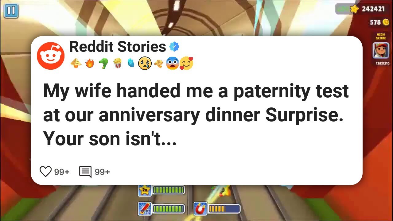 My wife handed me a paternity test at our anniversary dinner Surprise. Your son isn't #reddit 