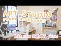 Art studio simple room makeover shopee  ikea philippines finds  studio vlog 01