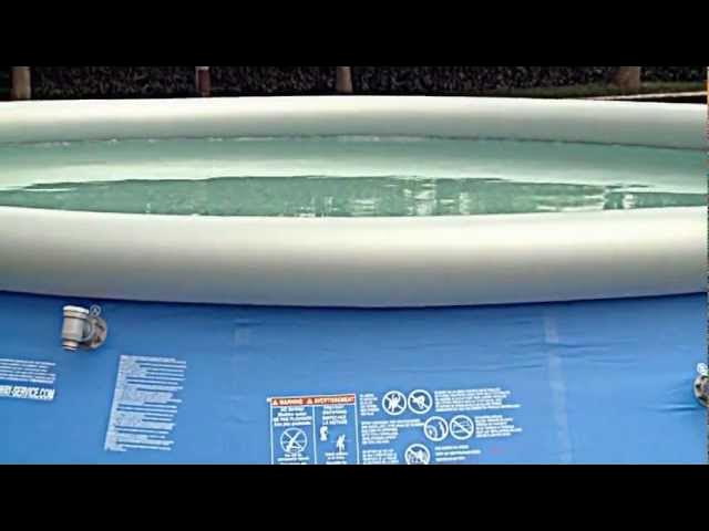 Bestway Fast Set Paradise Palms 15' x 33” Round Inflatable Pool Set with  Sprinkler - YouTube