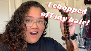 Hair Transformation 💇🏽‍♀️ | big chop &amp; dye