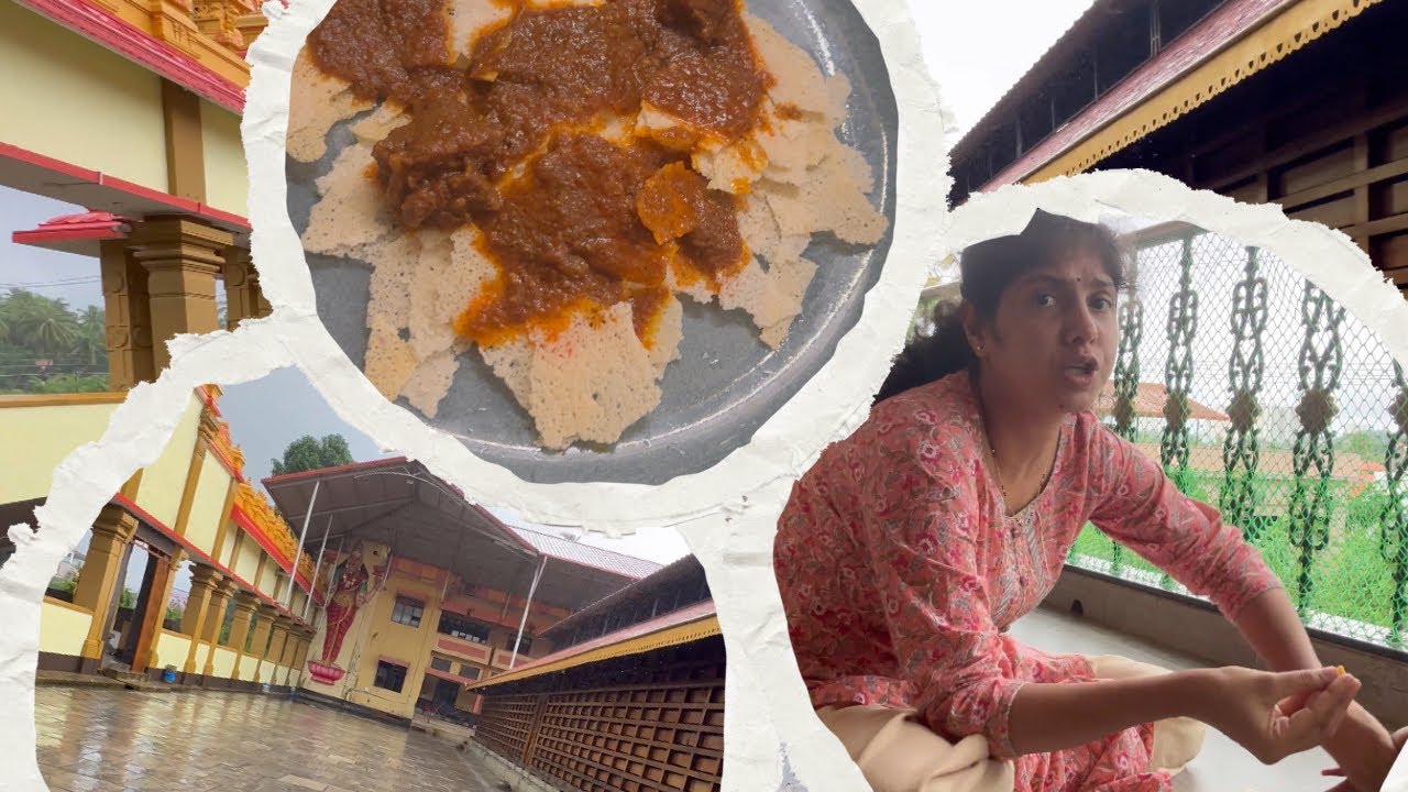 Mutton Rotti Triangle Bappanadu mulki temple visit| sajjige rotti special| mutton mithun ...