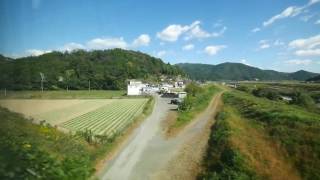 Из окна поезда. Япония. Fukuchiyama - Amanohashidate. (полная версия)