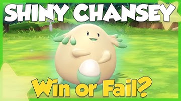 INSANE LIVE SHINY CHANSEY - Win or Fail? - Pokemon Let