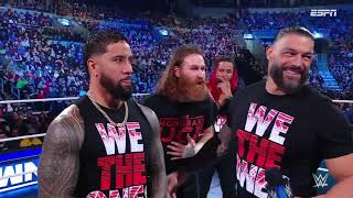 Roman Reigns confrontado por Jey Uso, rompen personajes - WWE SmackDown 28 de Octubre 2022 Español