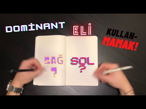 DOMİNANT OLMAYAN ELİ  KULLANMAK! / İlginç Beyin Jimnastiği!