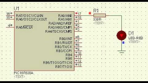 Simulação pisca led com pic16f628a - www.pictronics.com.br