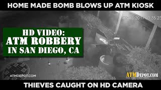 Atm Robbery Video Reveals Suspects Breaking Into An Atm Machine Using Explosives In San Diego, Ca