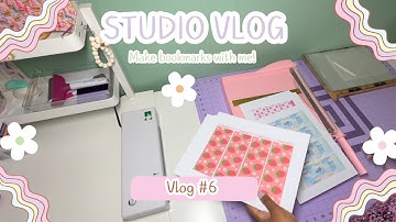 Making Double-Sided Bookmarks | Designing in Canva | Small Business Studio Vlog #6