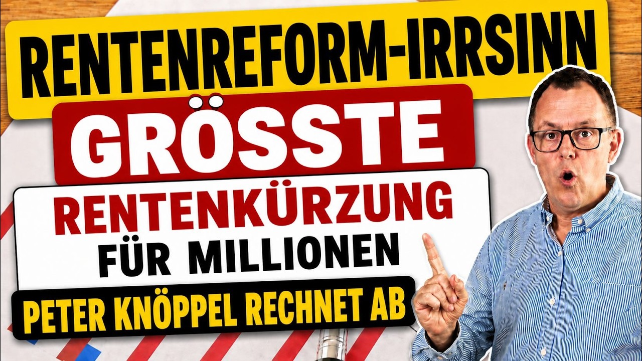 Rentenreform: Größte Rentenkürzung seit Jahrzehnten