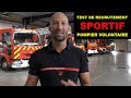 Test de recrutement sportif pour les pompiers volontaires