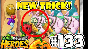 🔴Plants vs Zombies Heroes Walkthrough 133 - Hippity Hop Gargantuar Snake SKILLS