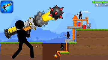 Boom stick Bazooka Puzzles Gameplay Walkthrough Part 1 Android Gameplay