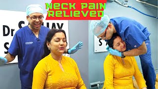 She Couldn't ROTATE Her NECK | Chiropractic Cracks for Neck Pain | ASMR Treatment