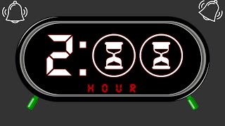 2 hour Countdown Timer  | 120 minute timer with alarm   🔔