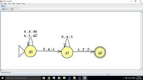 PDA to accept equal number of a