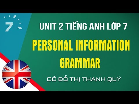 Video Unit 2: Grammar SGK Tiếng Anh lớp 7 |HỌC247 - youtube