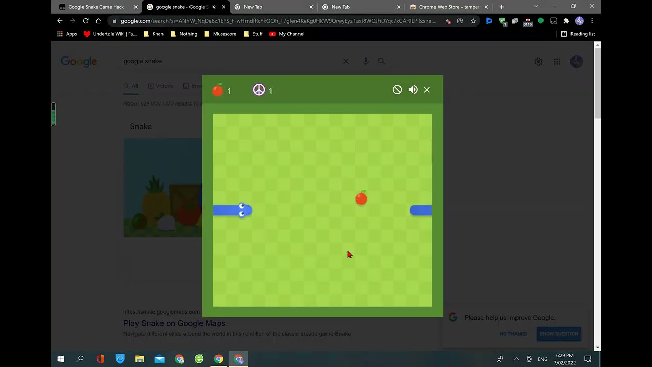 HACKING GOOGLE SNAKE 