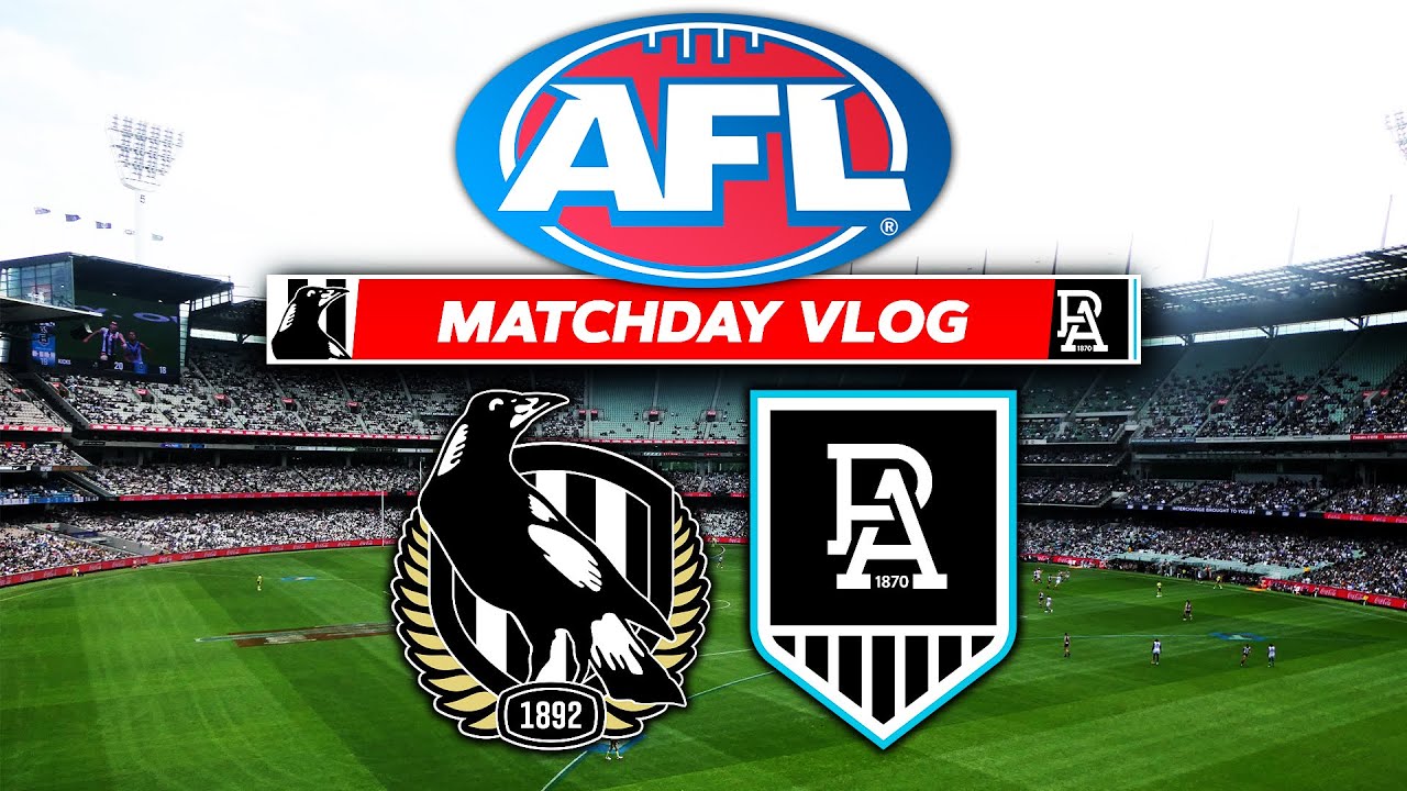 PIES CUT THE POWER AT THE G! COLLINGWOOD VS PORT ADELAIDE AFL VLOG 2023 YouTube