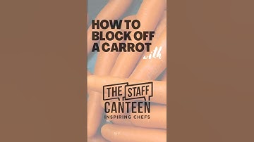 How to block off a carrot like a professional chef 🥕