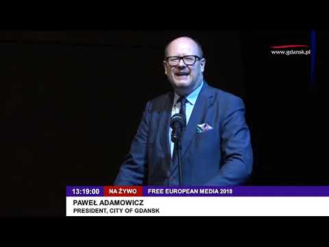 Pawel Adamowicz Free European Media 2018 Gdansk President polennu dk