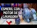 COMO HACER UN ESMERIL CASERO CON MOTOR DE LAVADORA MUY FACIL