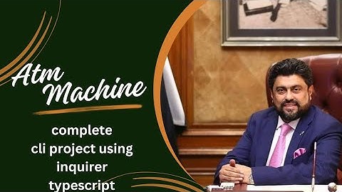 ATM complete cli project using inquirer, module, typescript,