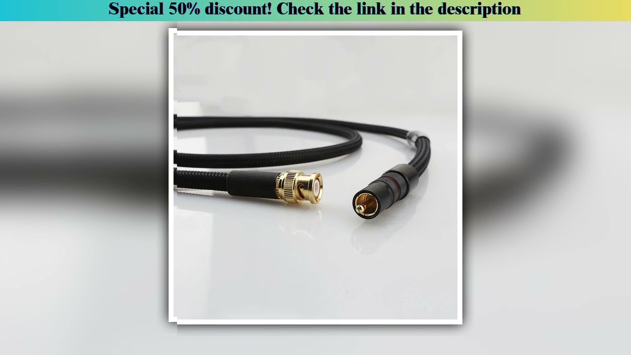 Unboxing High Quality HI-End 75? Pure Solid Silver 18AWG RCA male to BNC male HiFi Digital Audio Coa