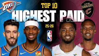 🔥 NBA Salaries 2025-26 | Oklahoma City Thunder Vs. Cleveland Cavaliers | Salary & Richest Players!
