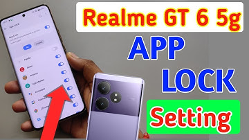 How to lock apps in Realme gt 6 5g/Realme gt 6 5g me app lock kaise kare/Realme app lock setting