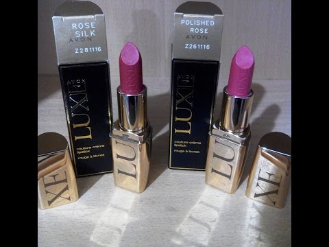 Увлажняющая губная помада Avon Luxe Люкс 4 оттенка