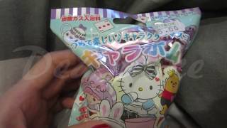 ASMR Sanrio Japanese Bath bomb demo unboxing