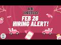 Feb 2026 Ab Initio Developer/Lead/Architect Jobs Hiring Alerts!