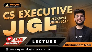 JIGL CIVIL PROCEDURE CODE LECTURE 1 | New Syllabus CS Executive | CS SHUBHAM MODI