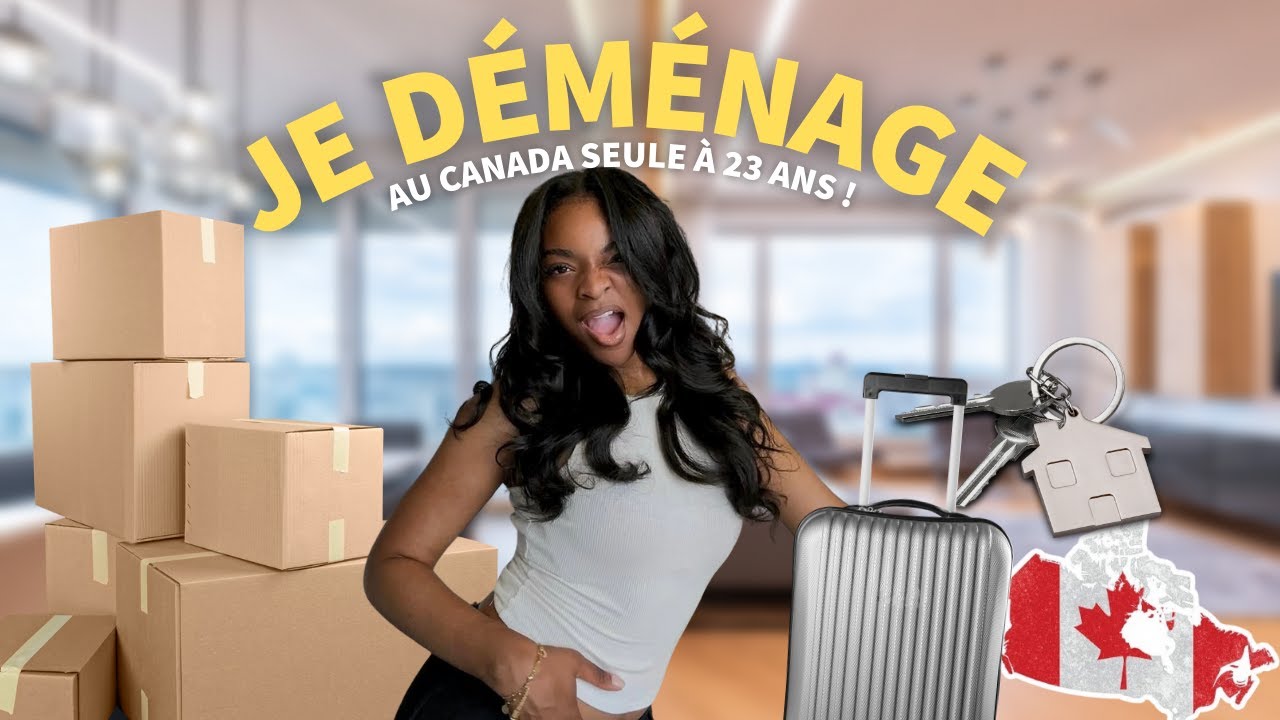 VLOG - Je déménage au Canada ( Appartement tour) !