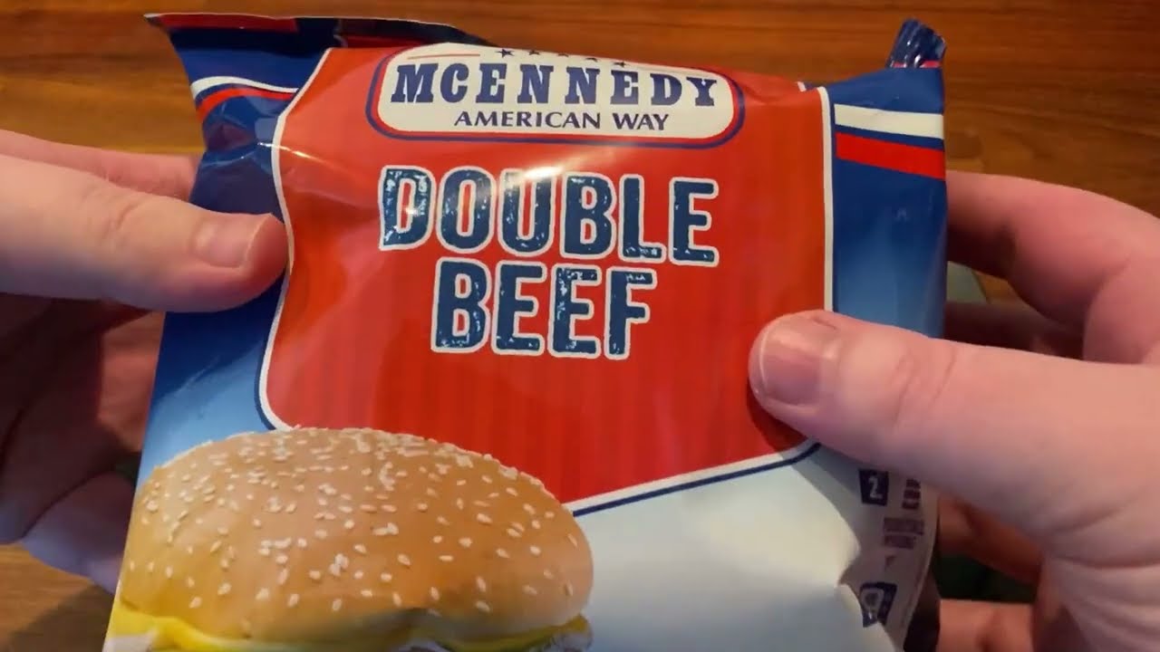 I Tried a 300 gram Microwave Double Cheeseburger - YouTube