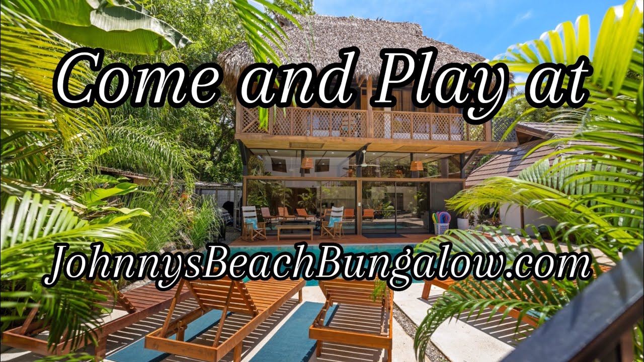 Johnny's Beach Bungalow, Playa Avellanas, Costa Rica — video tour