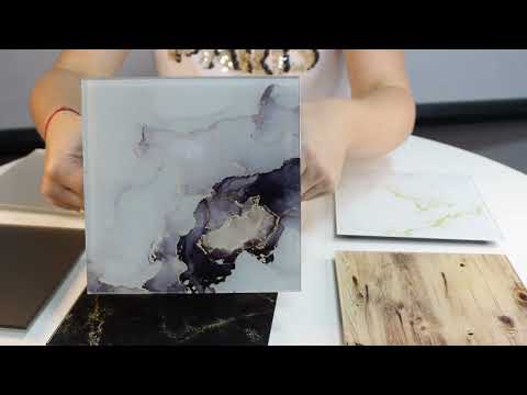 Вентилятор витяжний з скляною мармурною панеллю на кулькових підшипниках AirRoxy dRim 100 S BB MARBLE PINK GOLD Glass, видео 2