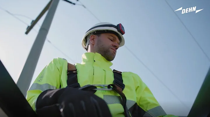 DEHNsense EFD on the helmet - Voltage alarm for more safety during work on overhead lines