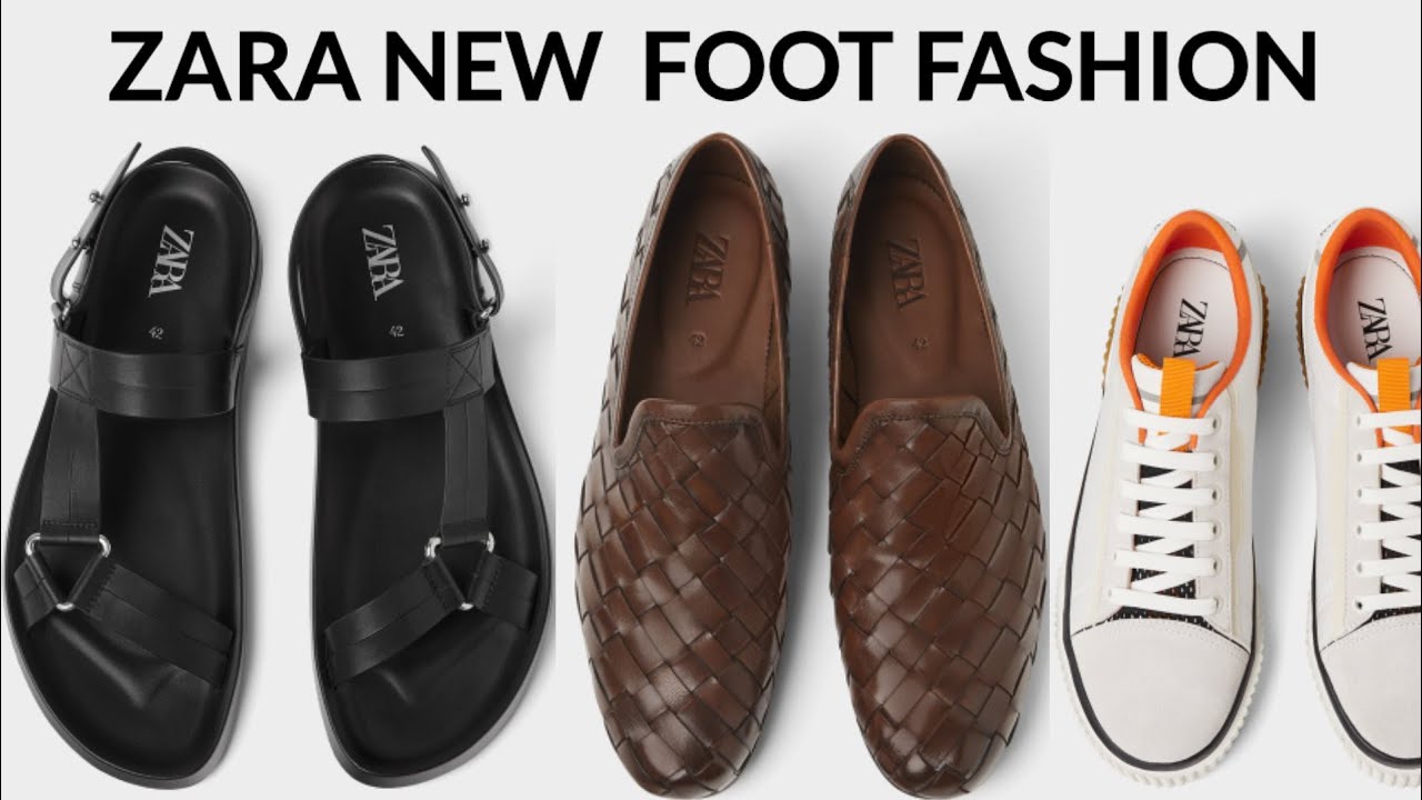 Zara mens new latest casual dress shoes sandal design chappal for gents ...